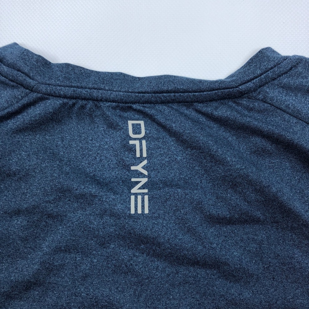 DFYNE Mens Large Blue Heathered Training T-Shirt Athletic Gym Top - Picture 7 of 8